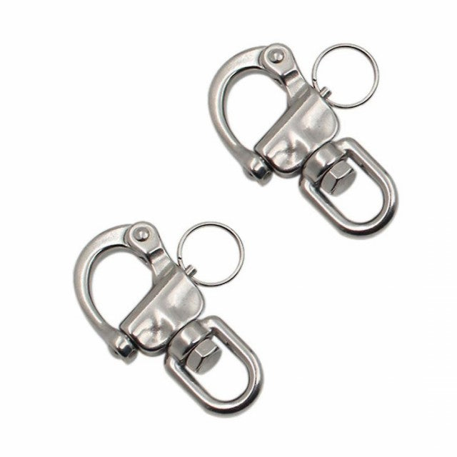 Skjøtekrok / Hurtig utløser Rf-316 Sv.Ø. 128mm stainless steel swivel hook