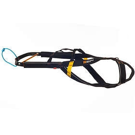 Nansen Stick Harness for dogs, adjustable and durable, in black.
