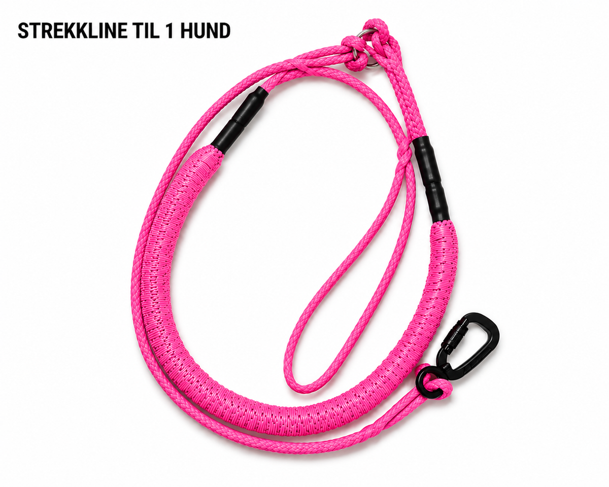 Strekkline adjustable resistance band for strength training and fitness.