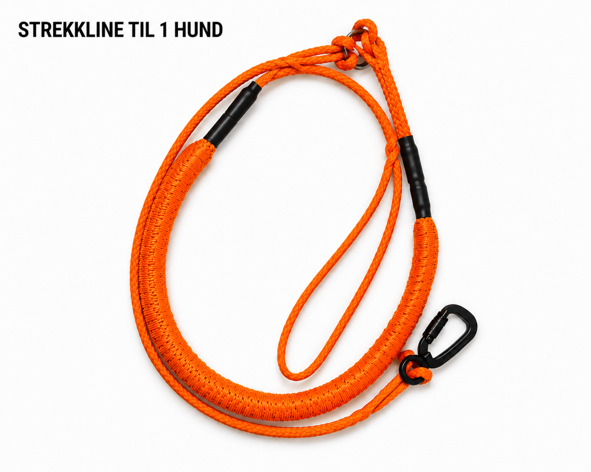 Strekkline adjustable resistance band for fitness and rehabilitation.