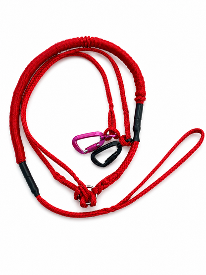 Strekkline black yoga strap with silver buckle for stretching and support