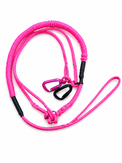 Strekkline portable resistance band system with handles and door anchor.