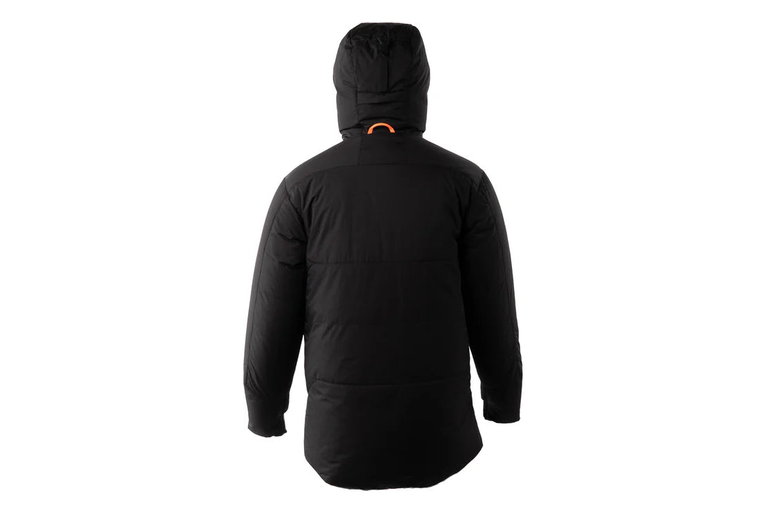 Arctic jakka 3.0 jacket in blue, showing front view with hood up.