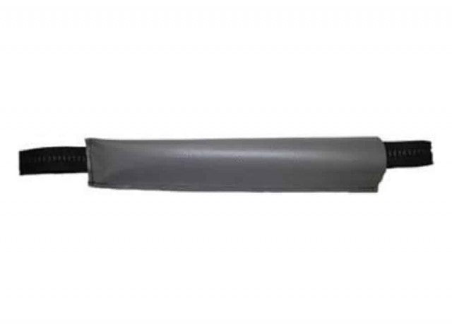 Rykkavlaster: durable, ergonomic handle for easy grip and leverage, steel shaft, rubberized grip.