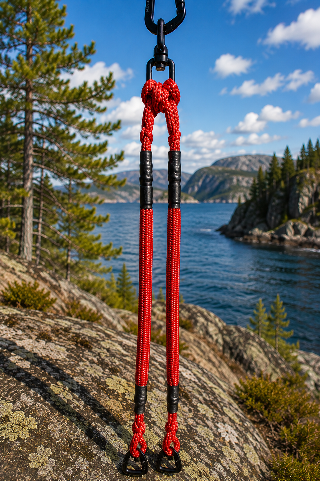 Hanefot 70 cm with elastic, white metal tripod leg for furniture.